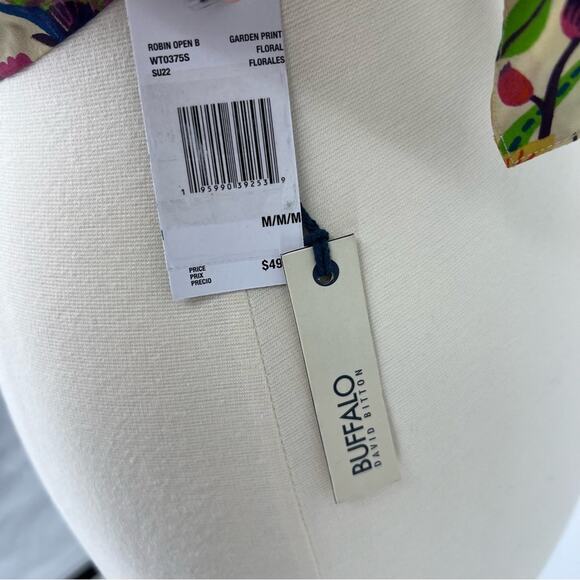 Buffalo Daivd Bitton Garden Print Halter Top Womens Medium NWT - Picture 7 of 7